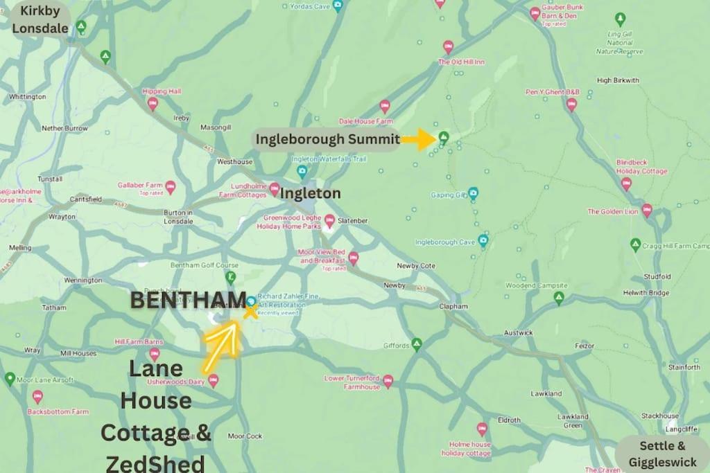 Cosy 3 Bed Cottage Near 3 Peaks - Log Burner & Aga Bentham Eksteriør billede